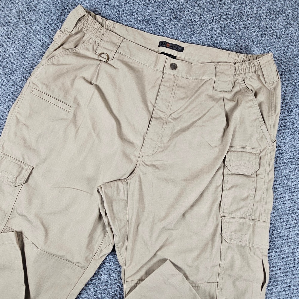 5.11 Tactical Ripstop Cargo Pants Mens 40x30 Khaki Tan Utility Work‎ Trousers